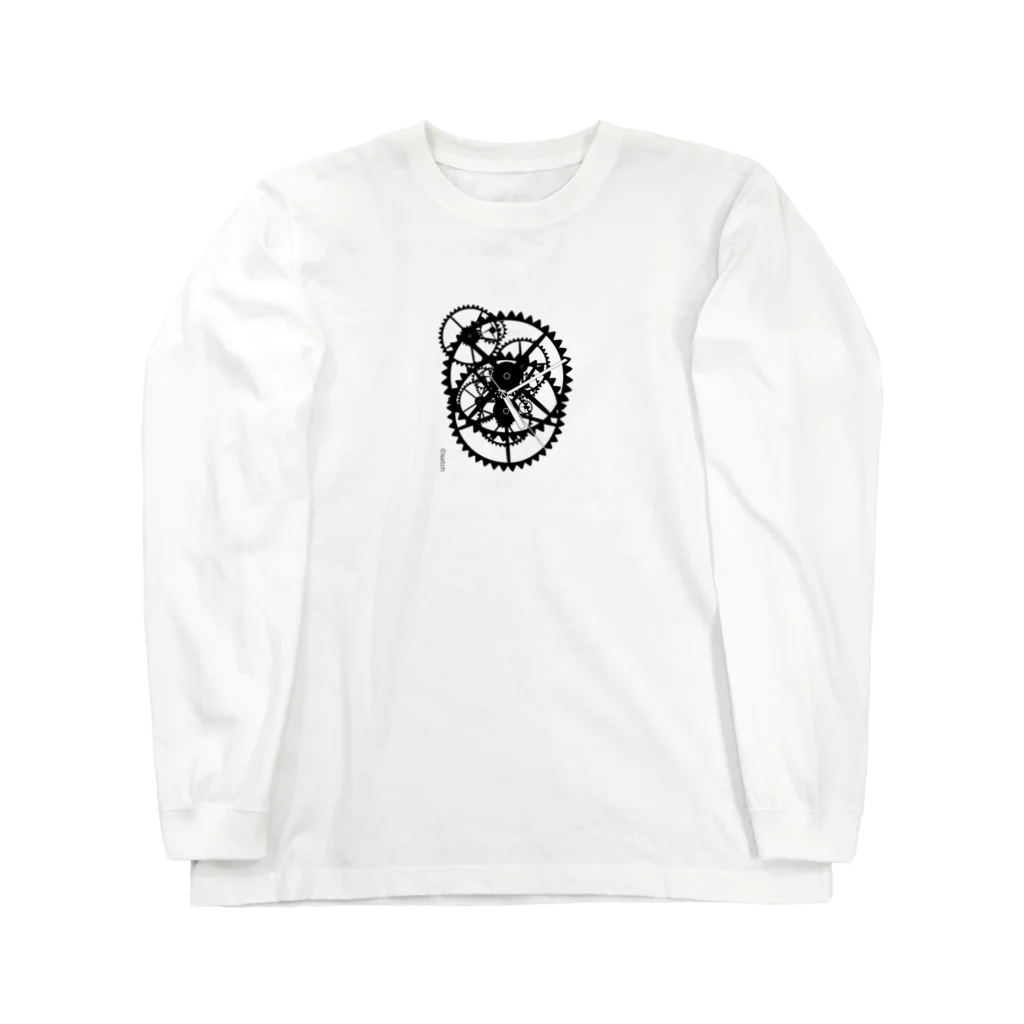 ©satch  [SHEAVESMUSIC/littlesheave]の時計B縦「足跡を残して」より　©satch Long Sleeve T-Shirt