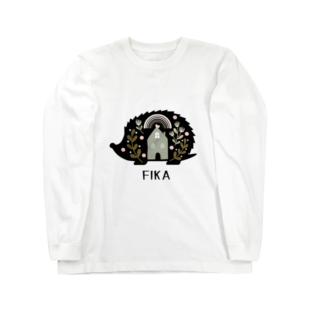 ZenCの【FIKA 北欧 ハリネズミ】 Long Sleeve T-Shirt
