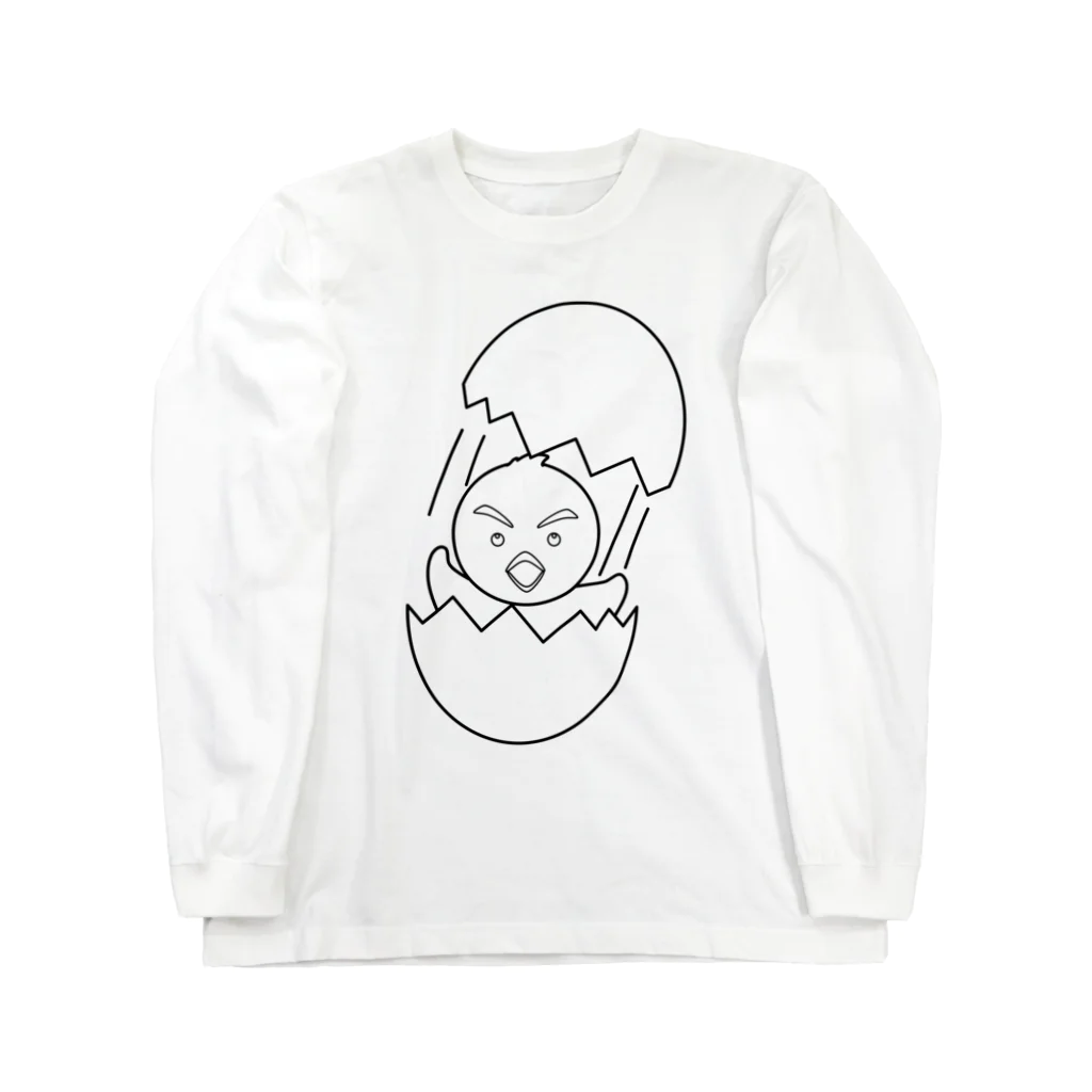 ぬりえワールド管理人Tommyです｜無料の塗り絵週３で作ってます！のひよこ塗り絵のTシャツ Long Sleeve T-Shirt