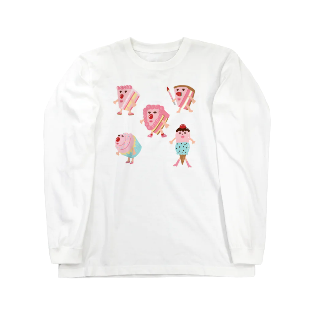 AYAKASAKURANBOのCAKEちゃんズ ロングスリーブTシャツ