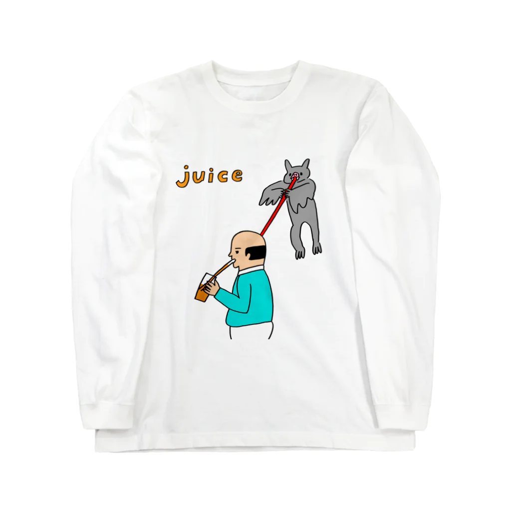 花くまゆうさくのJUICE（ジュース） ロングスリーブTシャツ