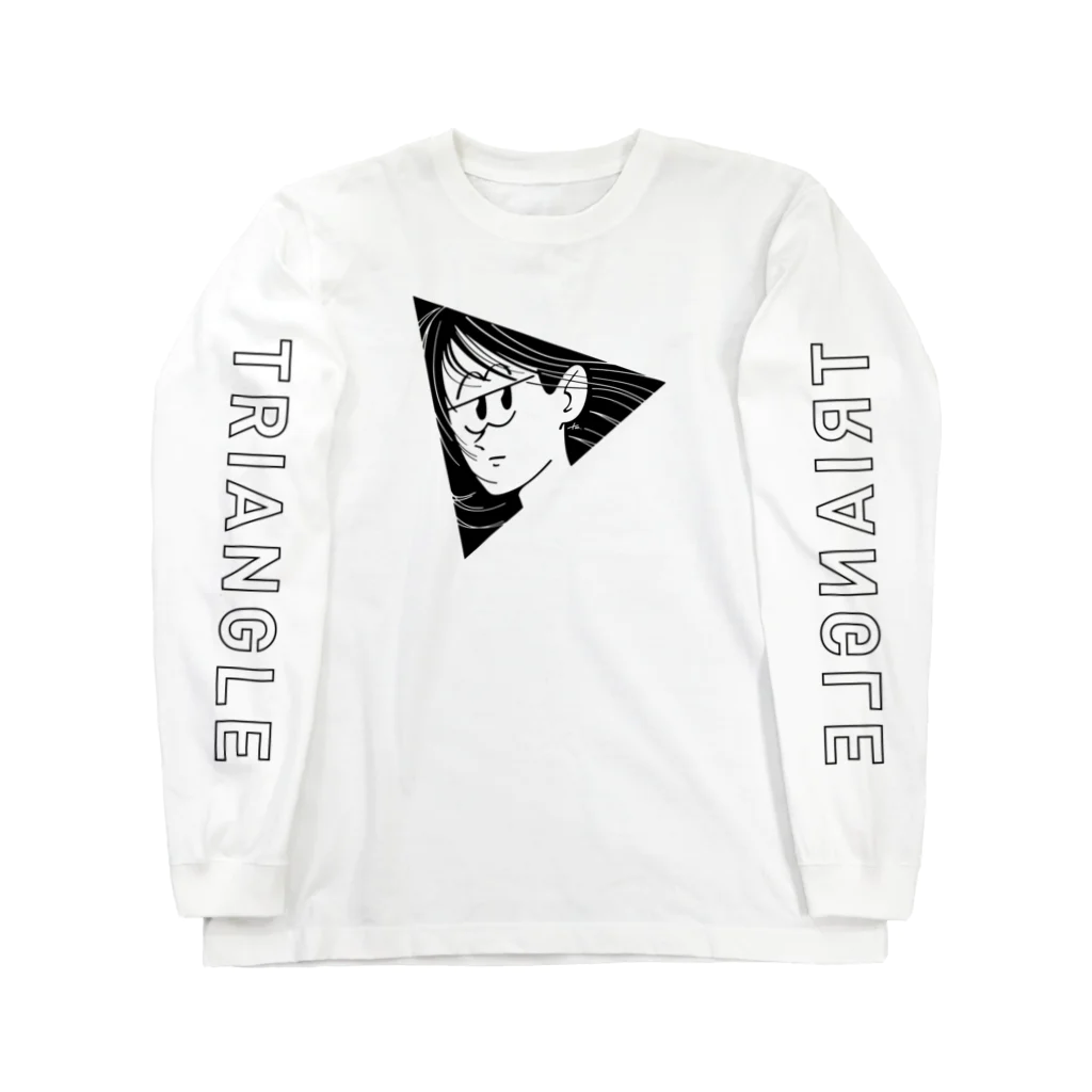 マチダタケルのSUZURIのお店のTRIANGLE GIRL Long Sleeve T-Shirt