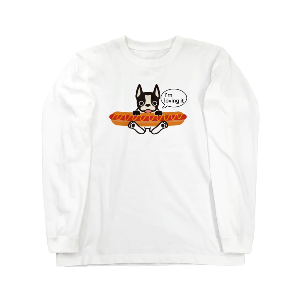 キッズモード某のホットドッグテリア Long Sleeve T-Shirt