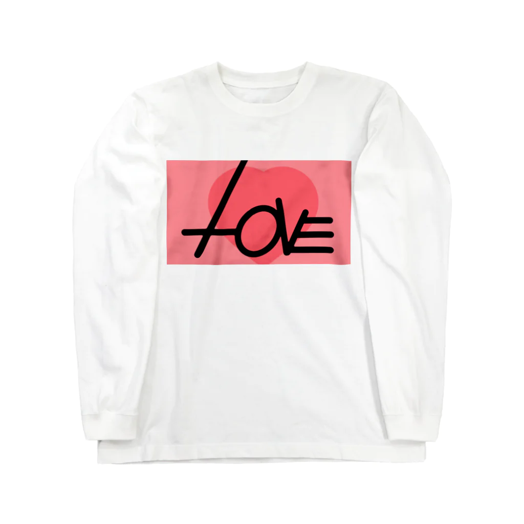 どやネコ！どやちゃん。のLOVE ロングスリーブTシャツ