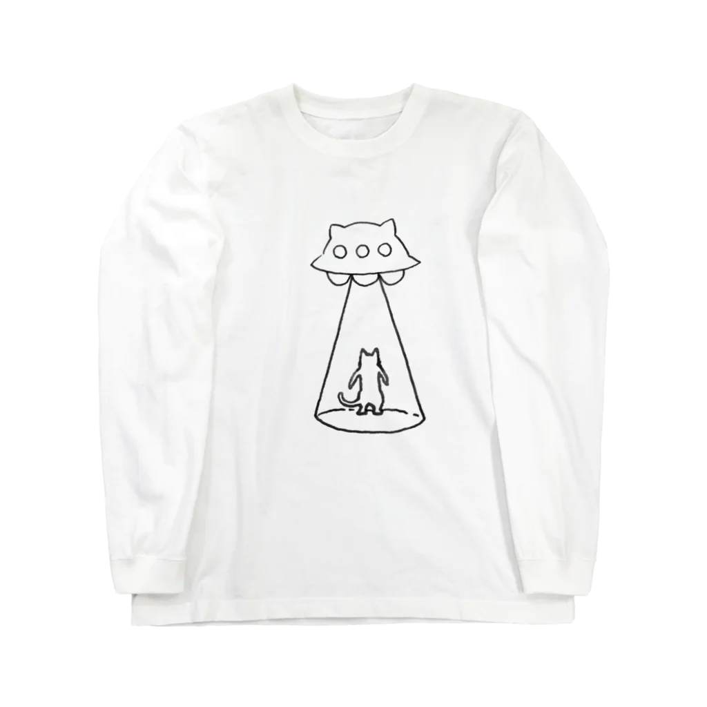 N15のcat & UFO ロングスリーブTシャツ