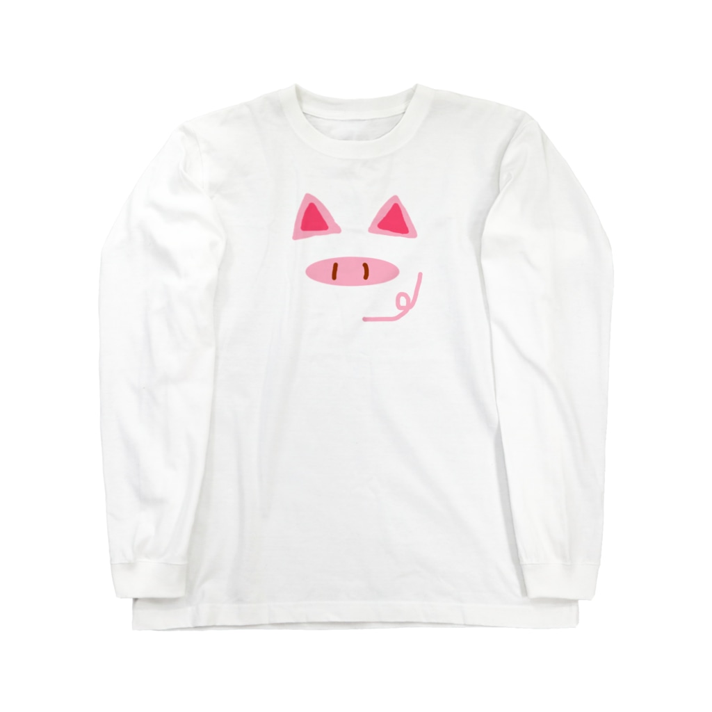 🐸かえるさんと仲間たち🐸のぶたさん Long Sleeve T-Shirt