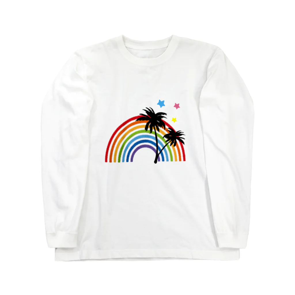 Marin_beachのHawaiian rainbow ロングスリーブTシャツ