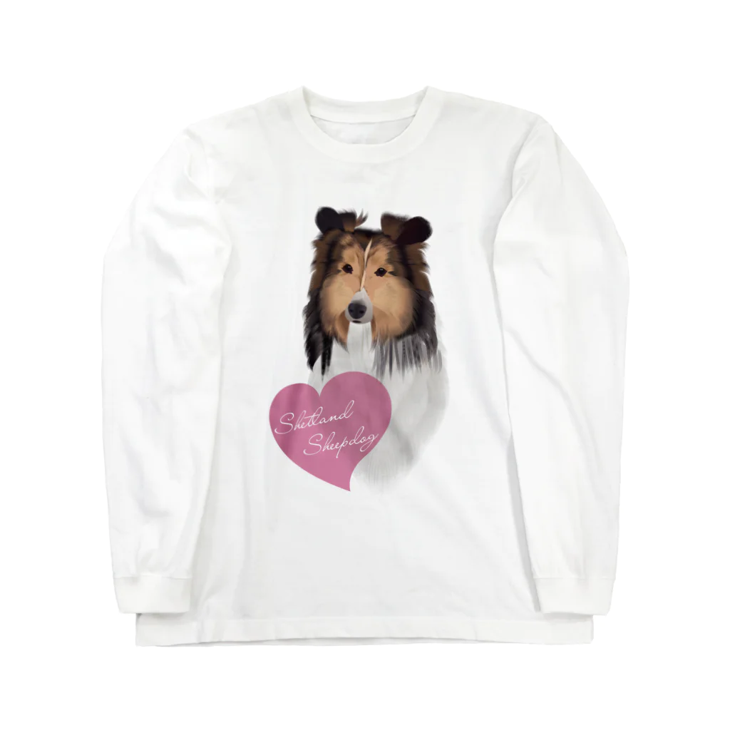 Drecome_DesignのShetland Sheepdog(シェルティ) ロングスリーブTシャツ