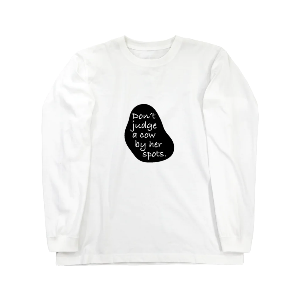 牛のTシャツ屋のDon't judge 2 Long Sleeve T-Shirt