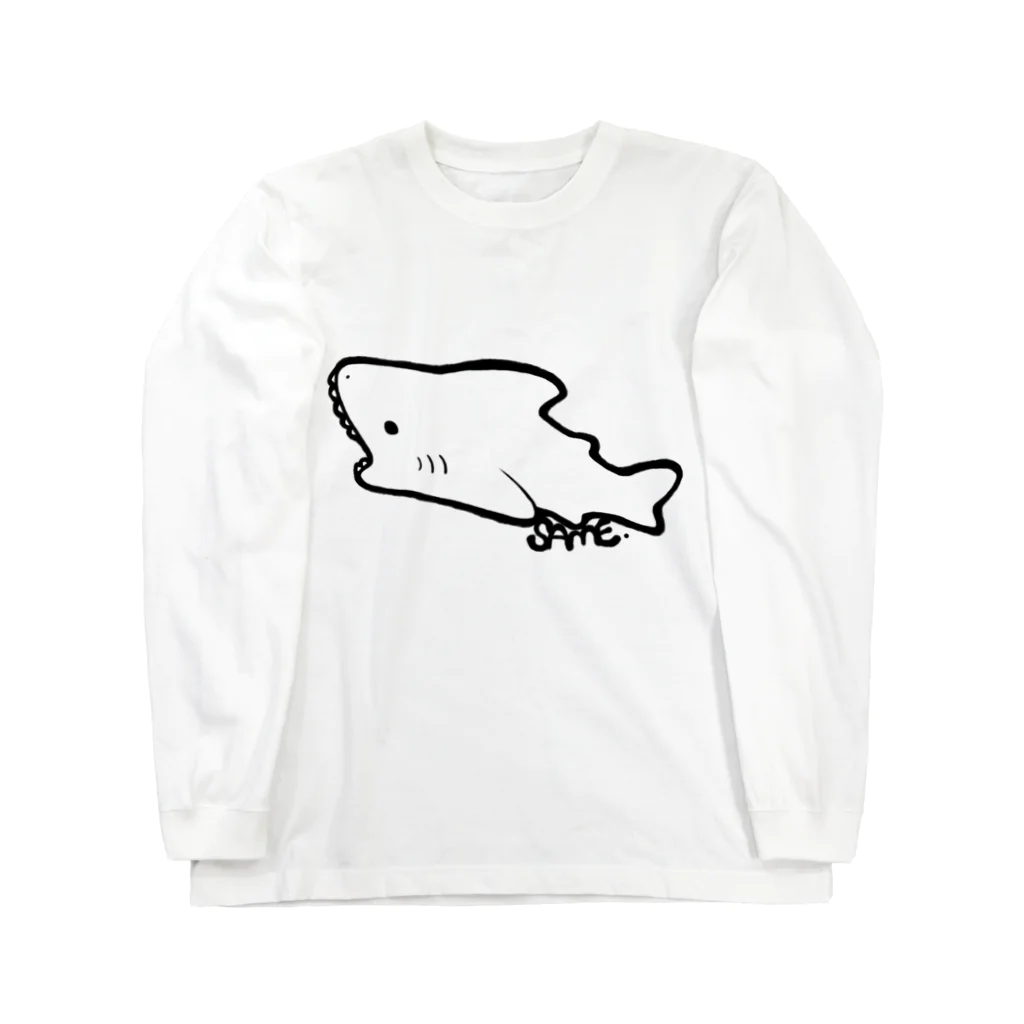 シロツメクサのさめ Long Sleeve T-Shirt