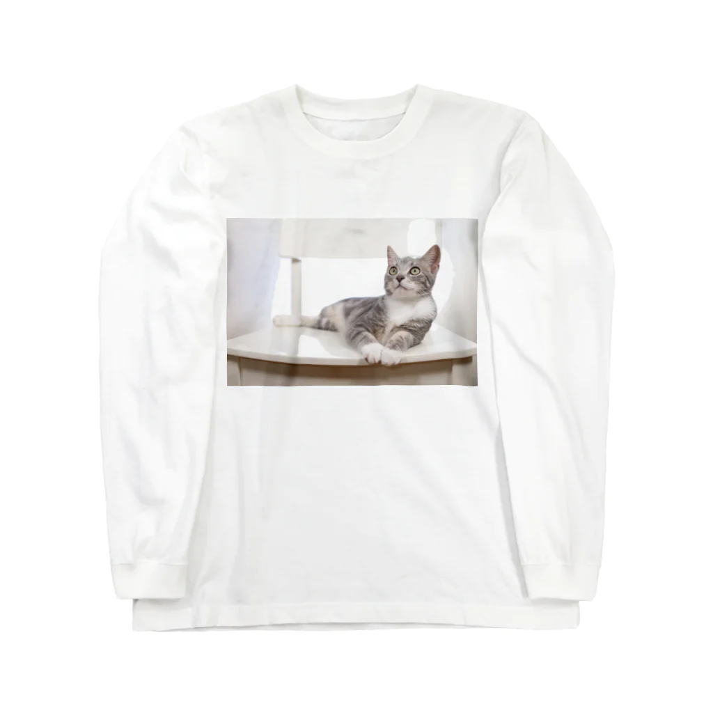 Aiko Nakanoのcat_20190506_8165 ロングスリーブTシャツ