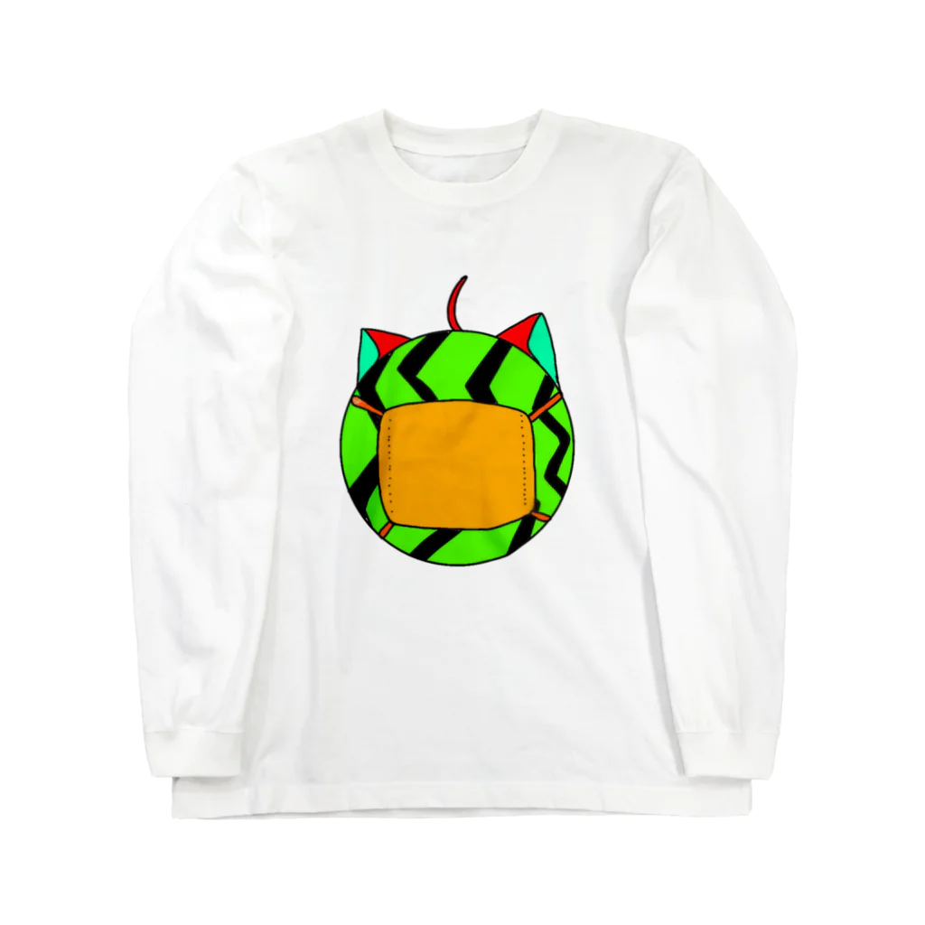 ゾンビバニーガールの🍉すいかブタ🐷 Long Sleeve T-Shirt