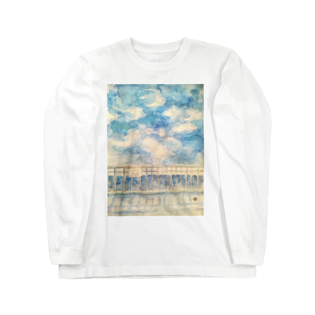 クラゲの水彩クラゲ Long Sleeve T-Shirt