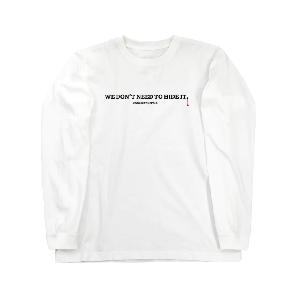 エリ―のあたまのなか Inside Eri's Headの【生理】 WE DON'T NEED TO HIDE IT.／隠さなくてもいい。 Long Sleeve T-Shirt