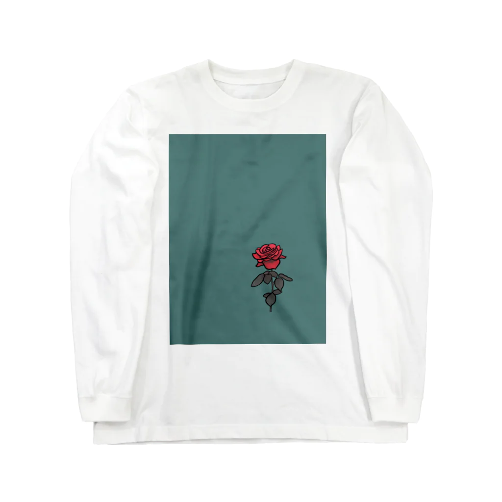 たーぼー🐊の孤高の薔薇 ロングスリーブTシャツ