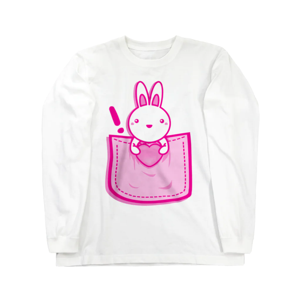 AURA_HYSTERICAのRabbit_in_the_Pocket ロングスリーブTシャツ