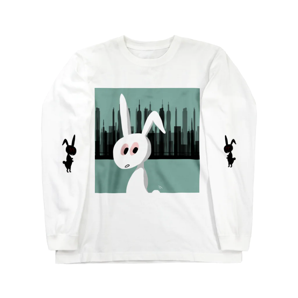 サトウナノコ🐰のうさたろう ロングスリーブTシャツ