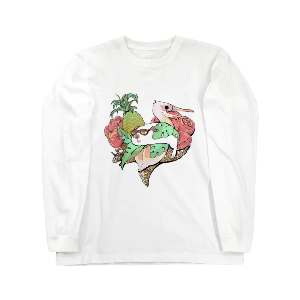 おこめおのトロピカル　モルモット Long Sleeve T-Shirt