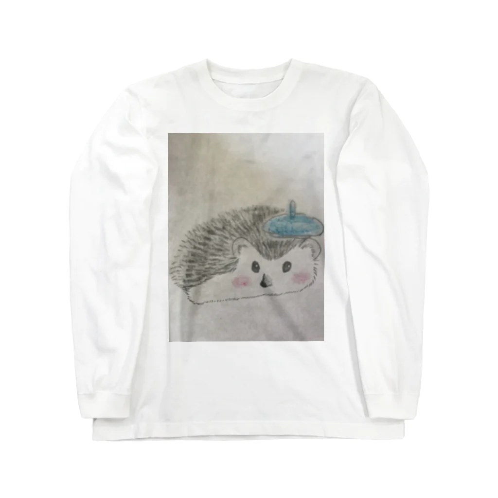 harinoのベレー帽かぶったハリネズミ Long Sleeve T-Shirt