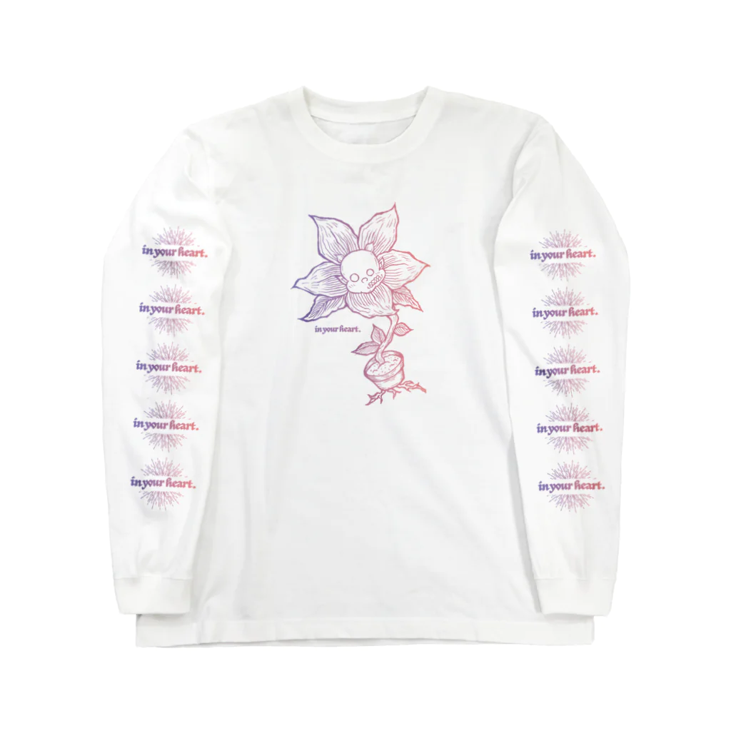 KENNY a.k.a. Neks1の"in your heart."ロングスリーブT(パープルピンク) Long Sleeve T-Shirt