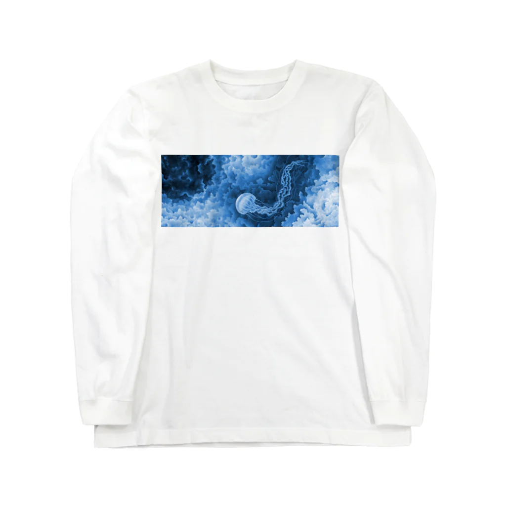 Takashi Tanakaのjellyfish (blue) A ロングスリーブTシャツ