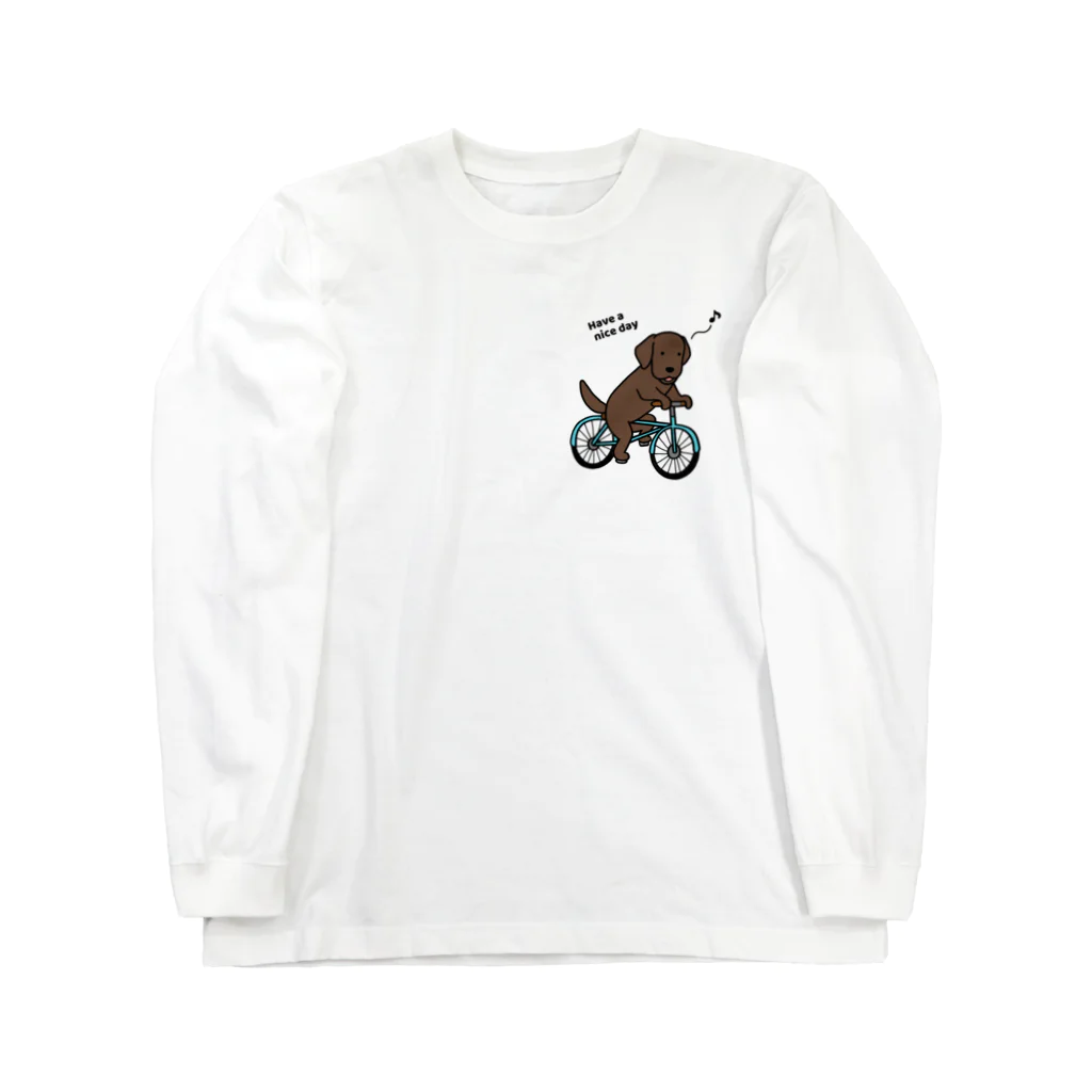 efrinmanのbicycleラブ チョコ（両面2） Long Sleeve T-Shirt