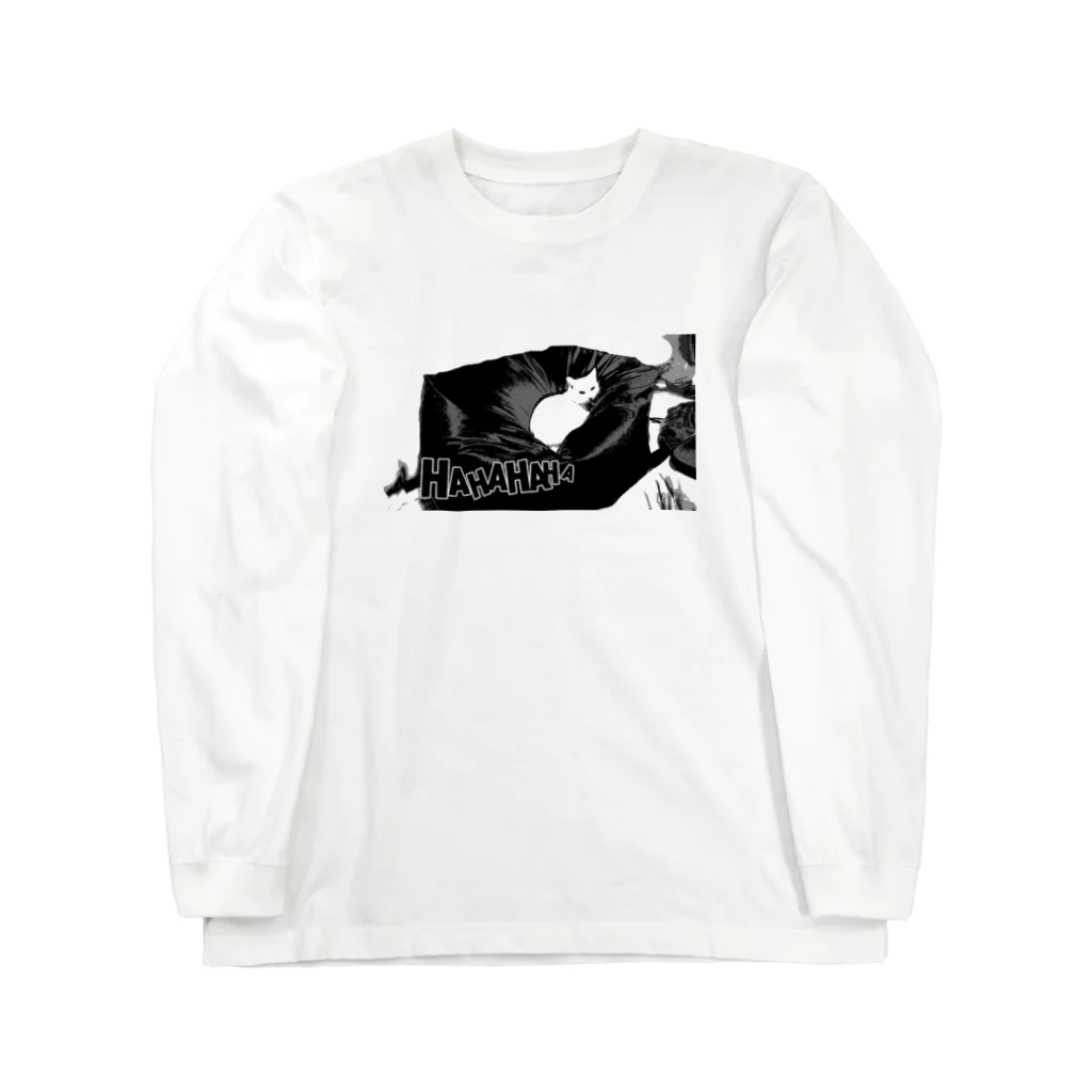 LUIS buleの猫のいるヤクザ事務所 Long Sleeve T-Shirt