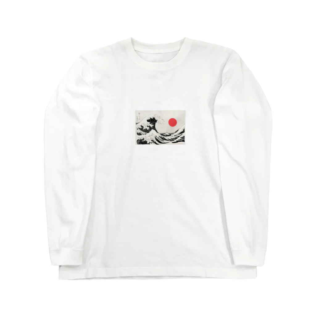 Wie Sie wollenのJapanese Sun×Hokusai Long Sleeve T-Shirt