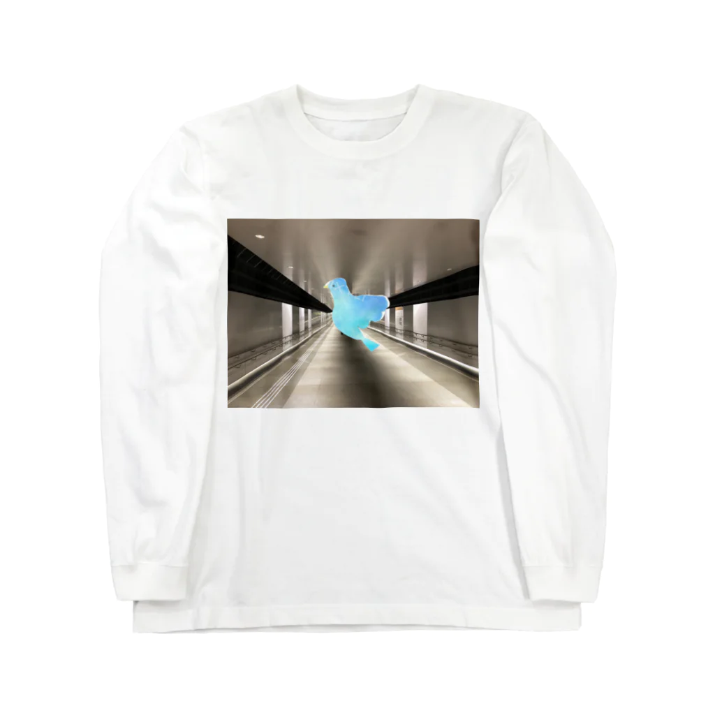 mashimashi7のブルー鳥 Long Sleeve T-Shirt