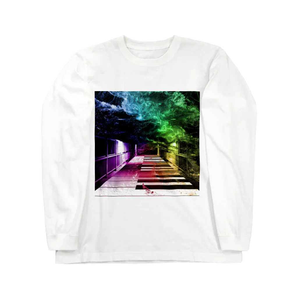 Akroworksの非現実的空間【Piano】 Long Sleeve T-Shirt