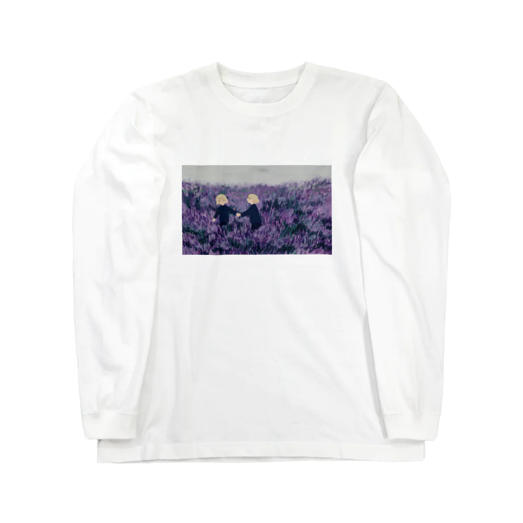 sawaのラベンダーと人びと Long Sleeve T-Shirt