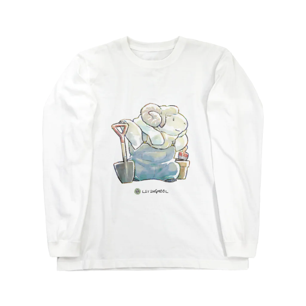 柾のLIVINGMOOL　羊 Long Sleeve T-Shirt