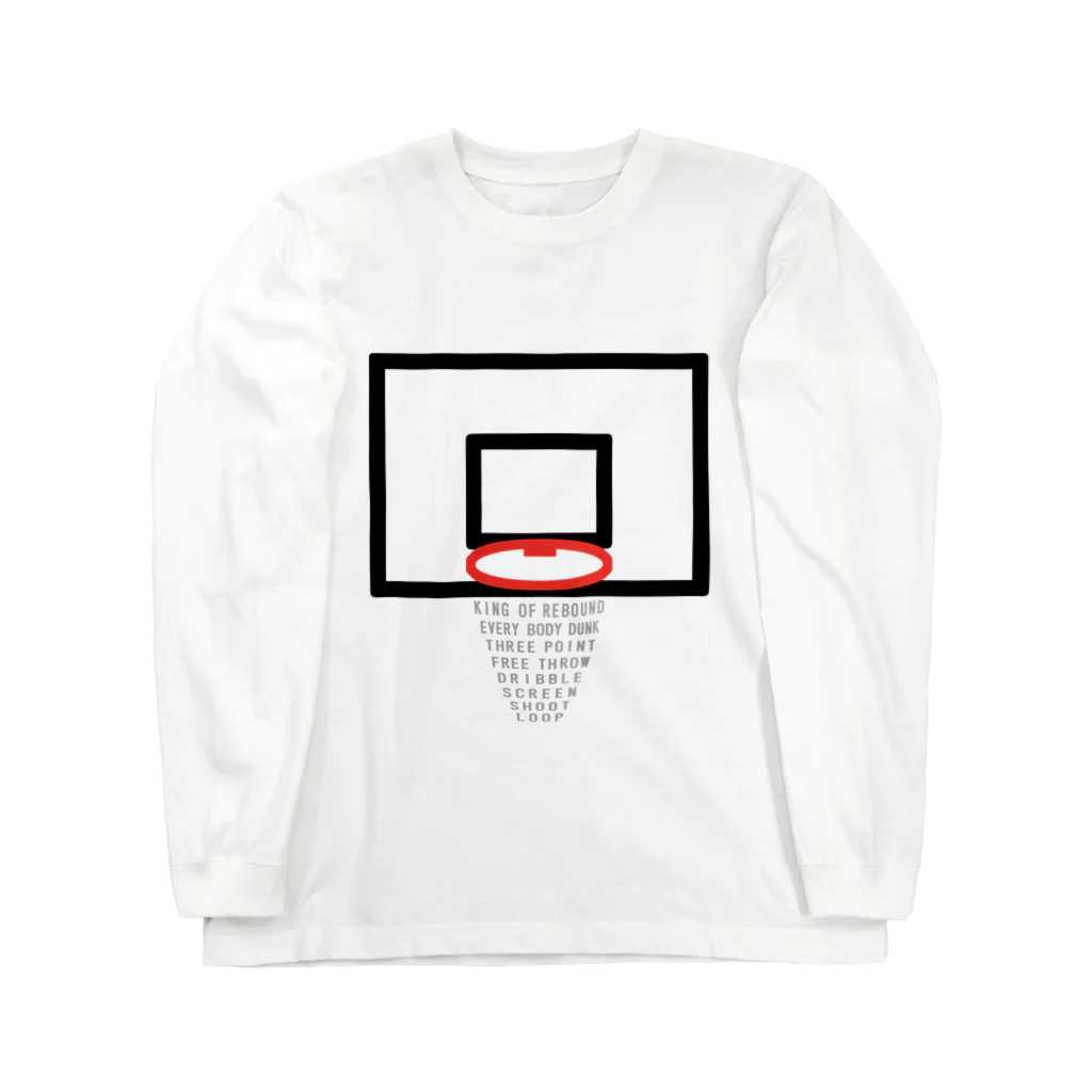 shechewsのバスケゴール Long Sleeve T-Shirt