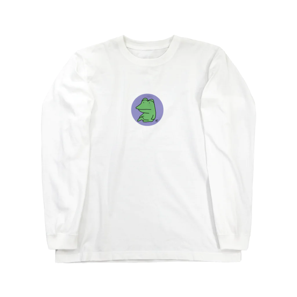 がつのカエル(おすわり) 色つき Long Sleeve T-Shirt