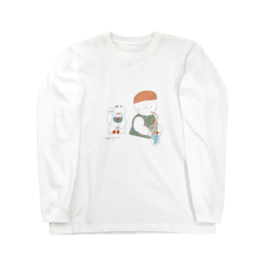 ナガキパーマのこのさくらんぼは招かれないぞ Long Sleeve T-Shirt