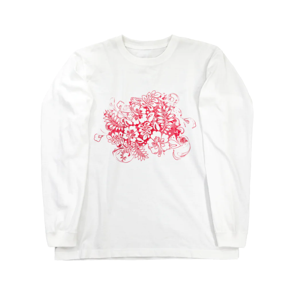 AURA_HYSTERICAのHibiscus_Growth ロングスリーブTシャツ