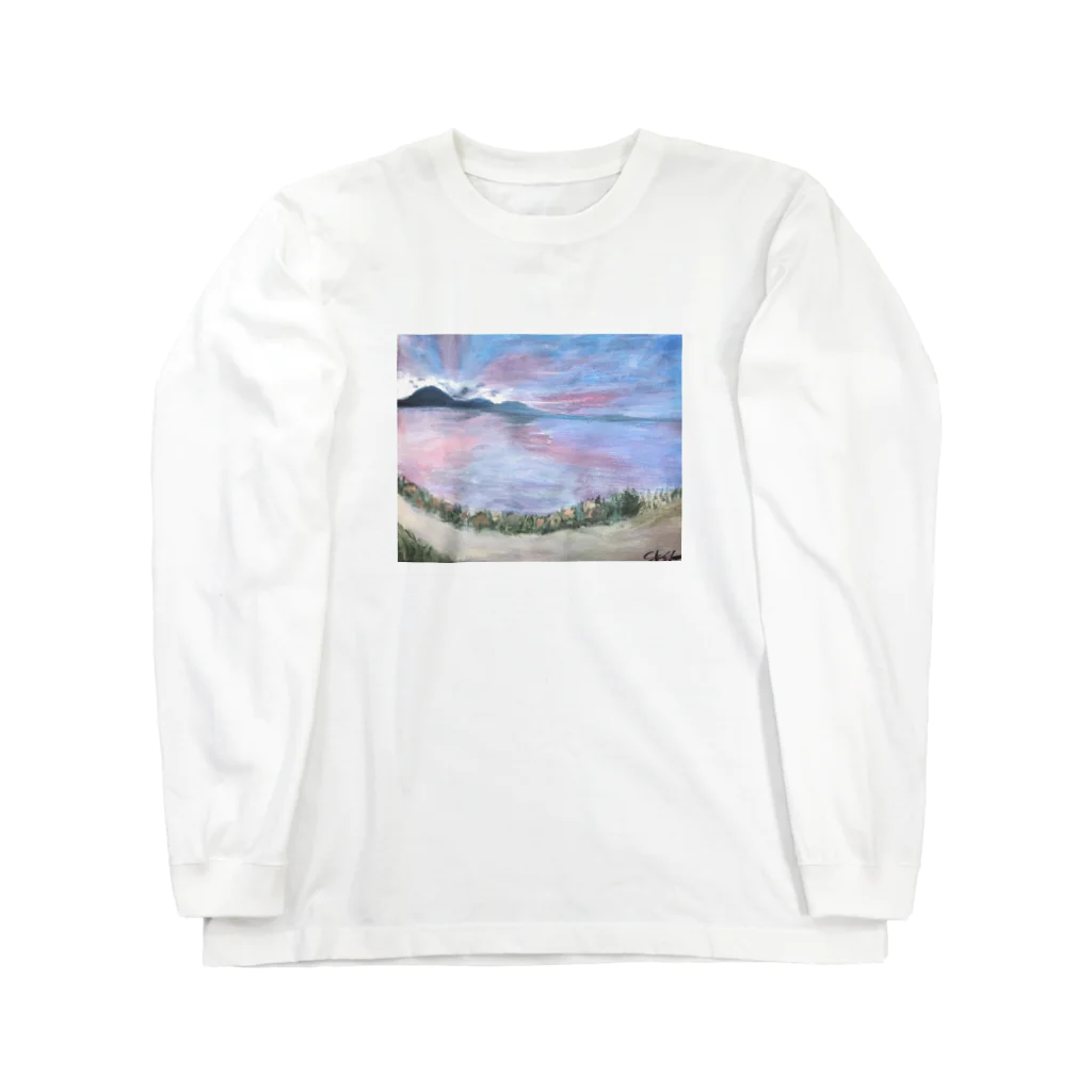 skynailsのskyさん作！琵琶湖いえあ ロングスリーブTシャツ