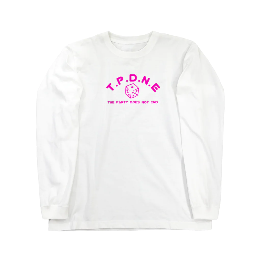 THE PARTY DOES NOT ENDのサイコロロゴ Long Sleeve T-Shirt