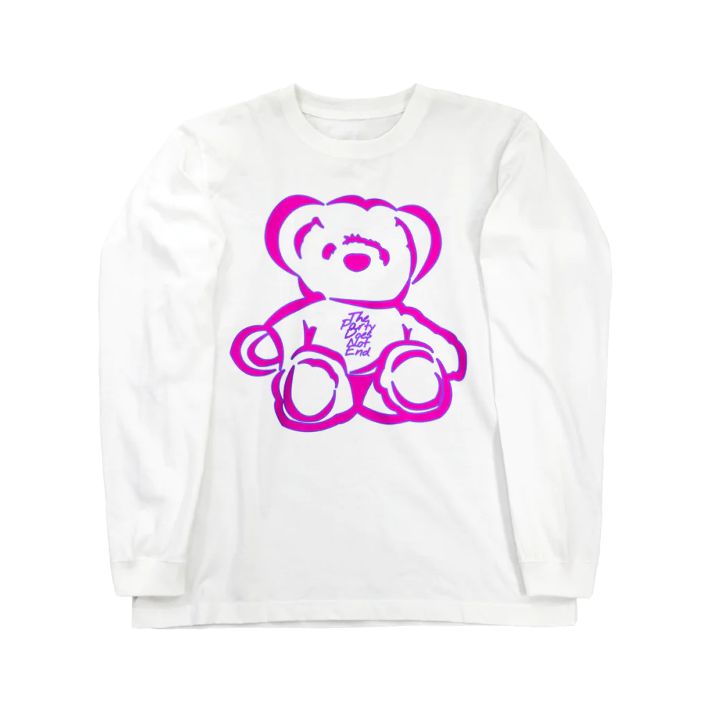 THE PARTY DOES NOT ENDのBear Long Sleeve T-Shirt