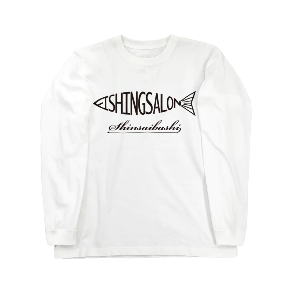 フィッシングサロン心斎橋ONLINEのFSSフィッシュロゴ（黒） Long Sleeve T-Shirt