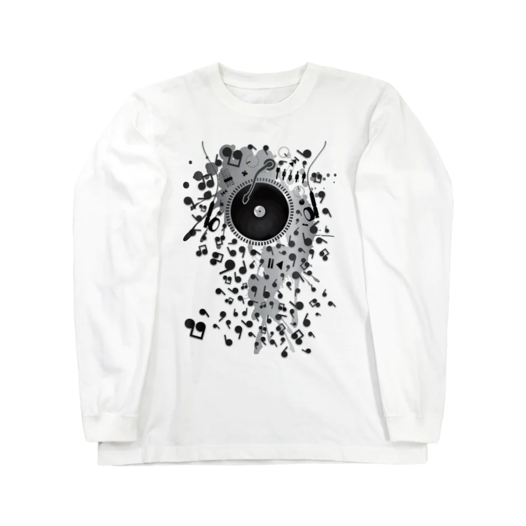 AURA_HYSTERICAのEarphones Long Sleeve T-Shirt