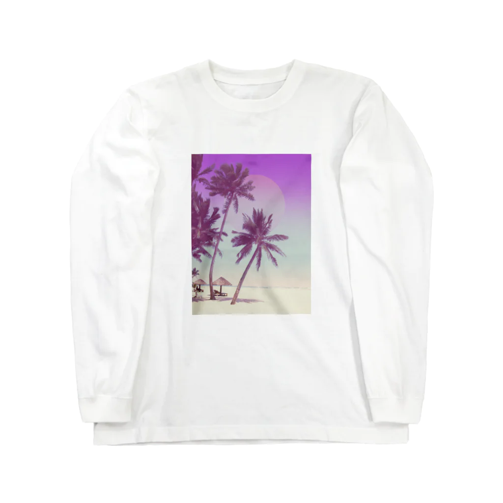 しろくま なだれちゃんのsummer vacation Long Sleeve T-Shirt