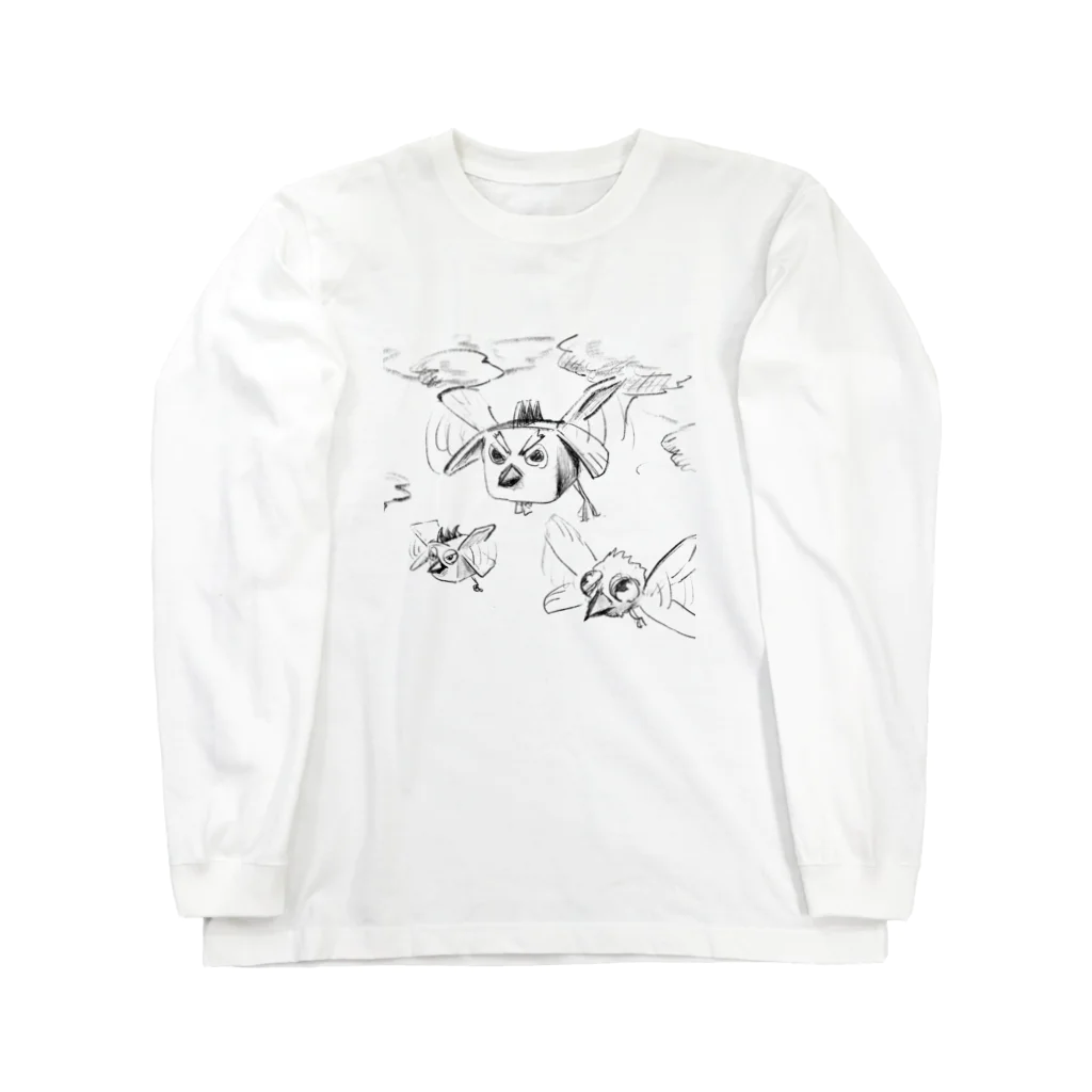 クワガタのハコドリ Long Sleeve T-Shirt