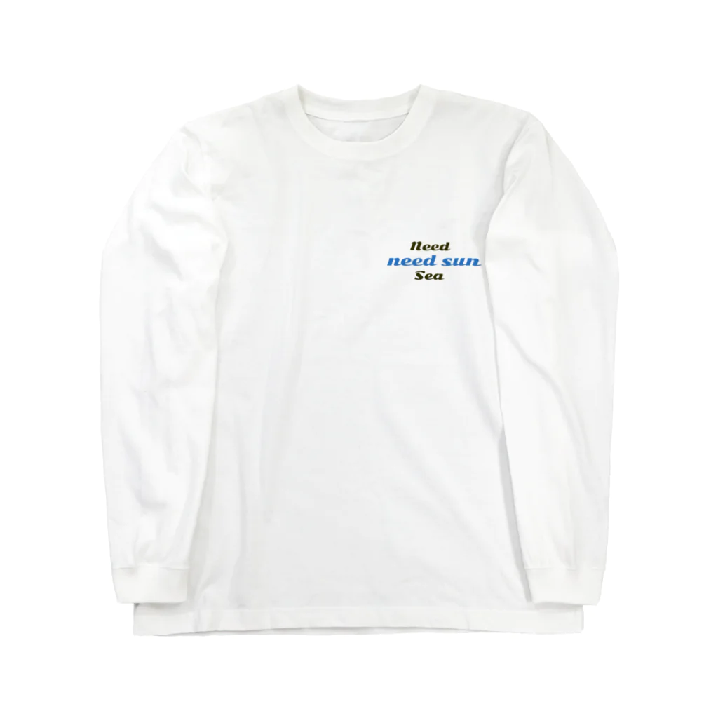 nyoposのneed sun need sea Long Sleeve T-Shirt