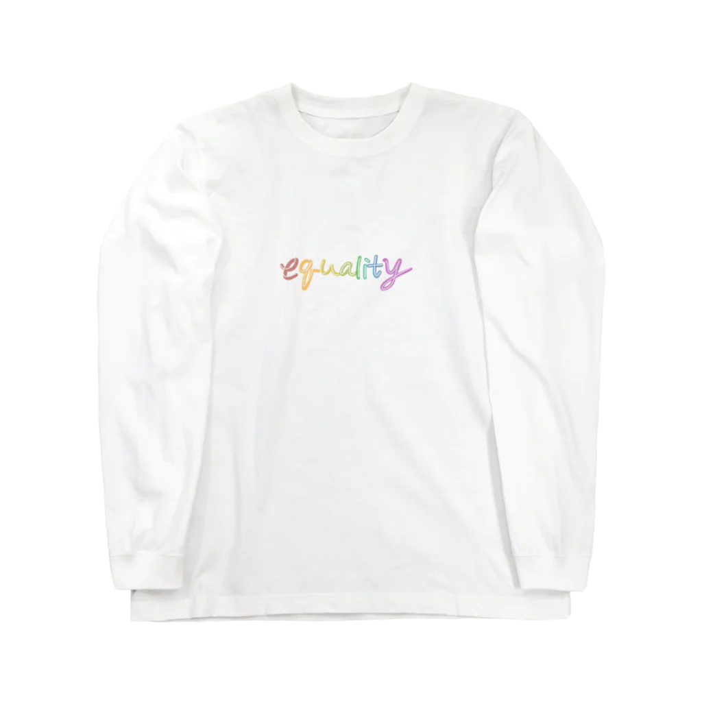 Risarisa's STOREのequality ロングスリーブTシャツ