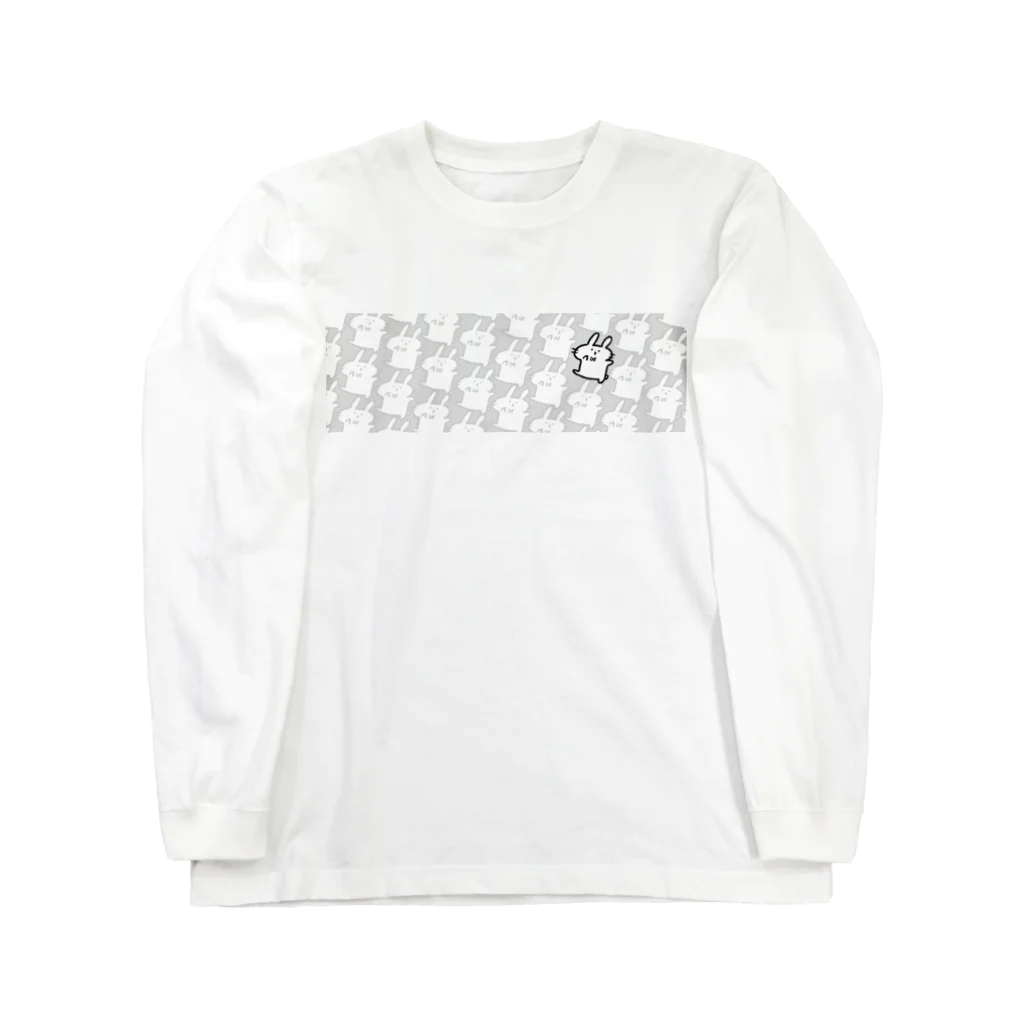 mimigajoubuのみみうさ総柄ロンT Long Sleeve T-Shirt