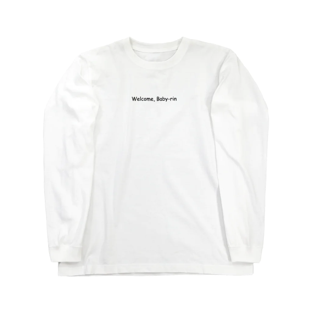 afroscriptのWelcome Baby-rin(Black-font) Long Sleeve T-Shirt