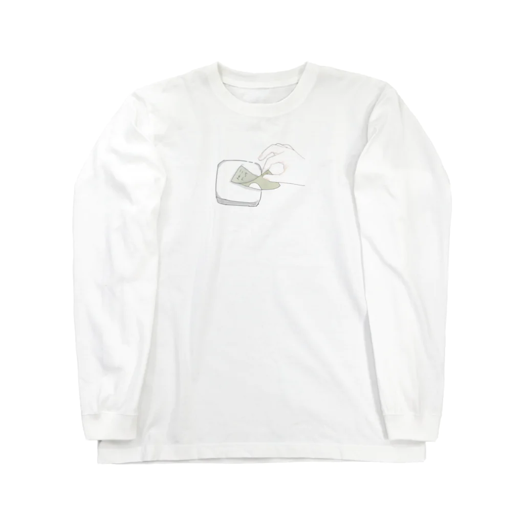 私の空耳イラストアイテムの1万円をはんぺんにそろり。 Long Sleeve T-Shirt