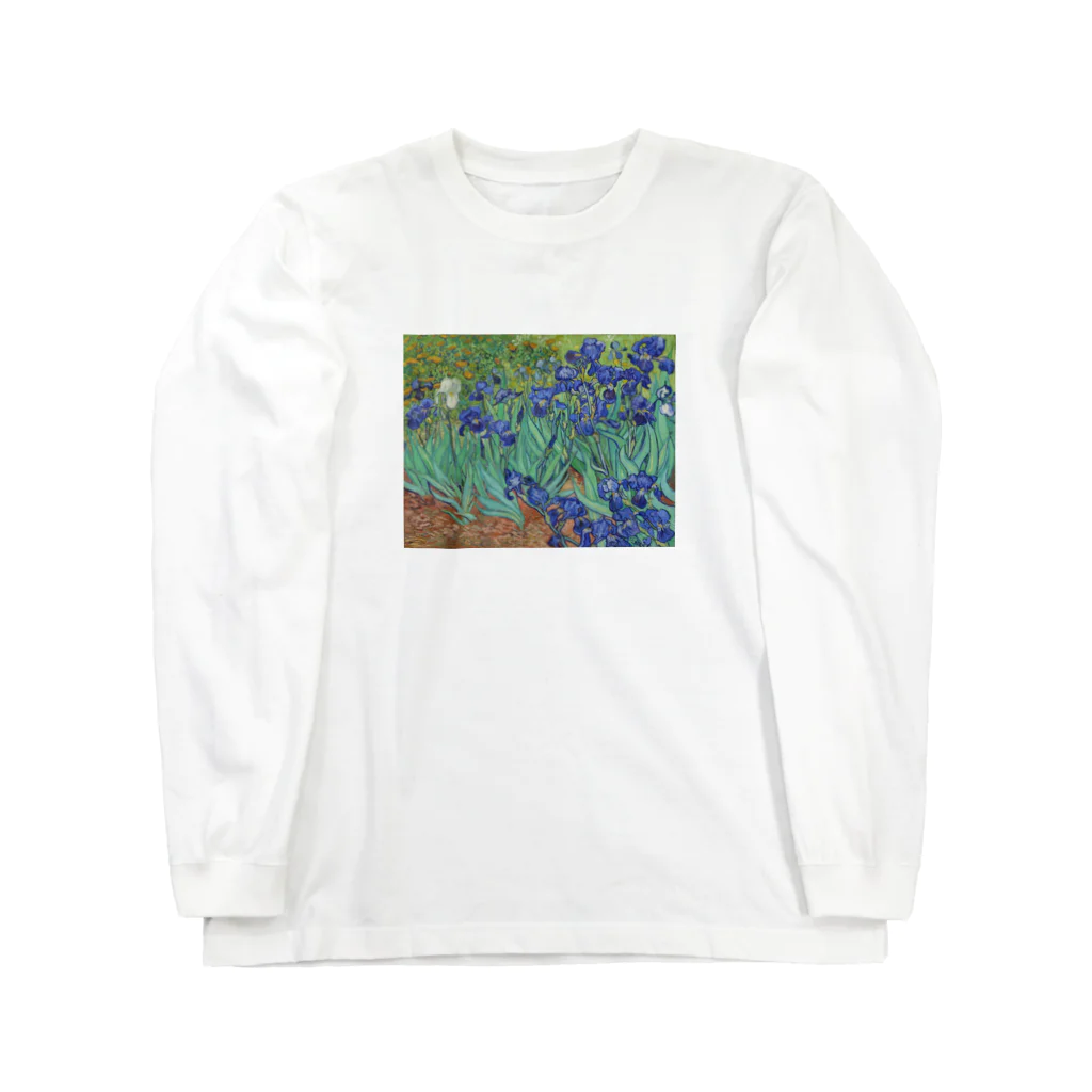 Art Baseのゴッホ / アイリス / 1889 / Irises Vincent van Gogh ロングスリーブTシャツ