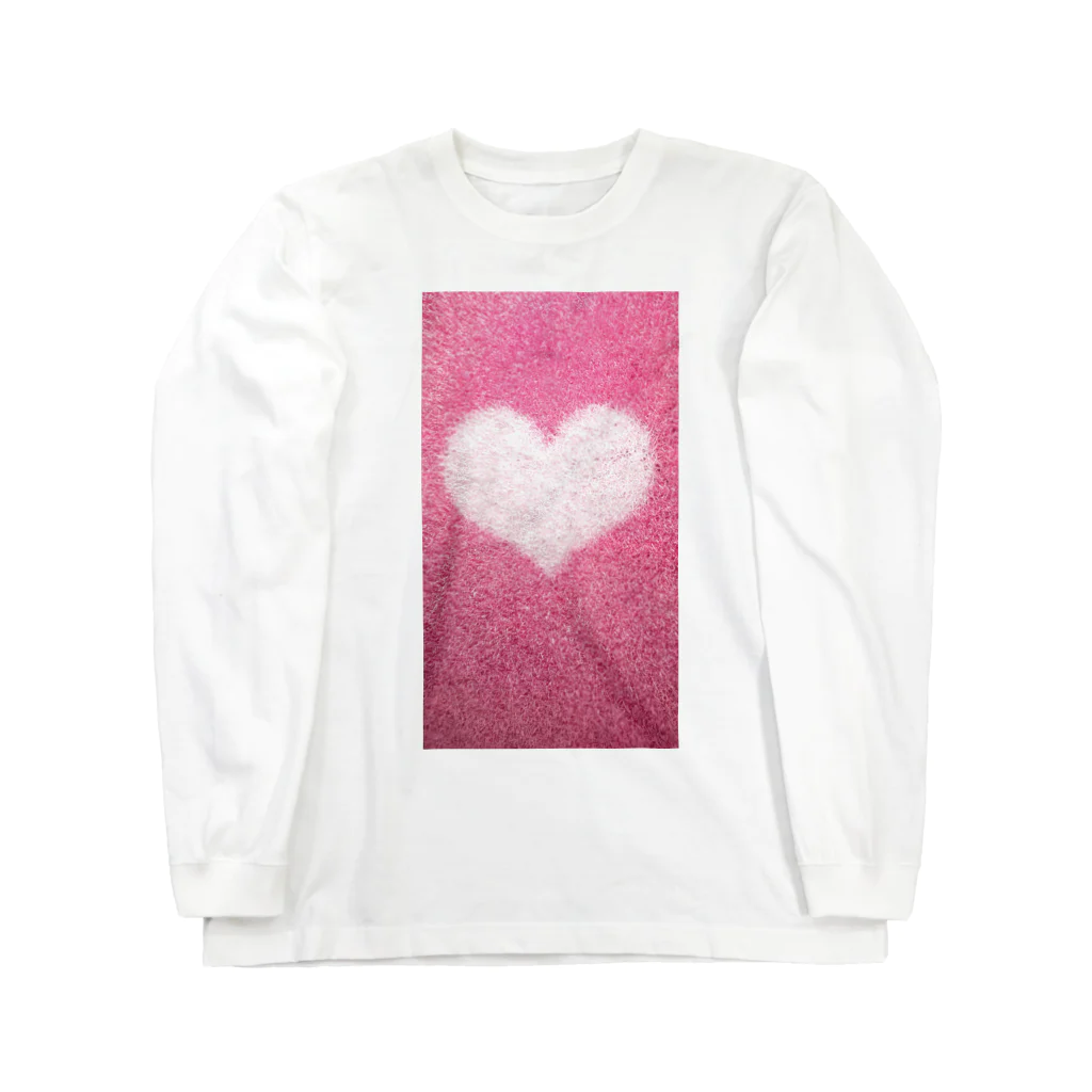 Teatime ティータイムのみんな大好きハート ピンク  Long Sleeve T-Shirt